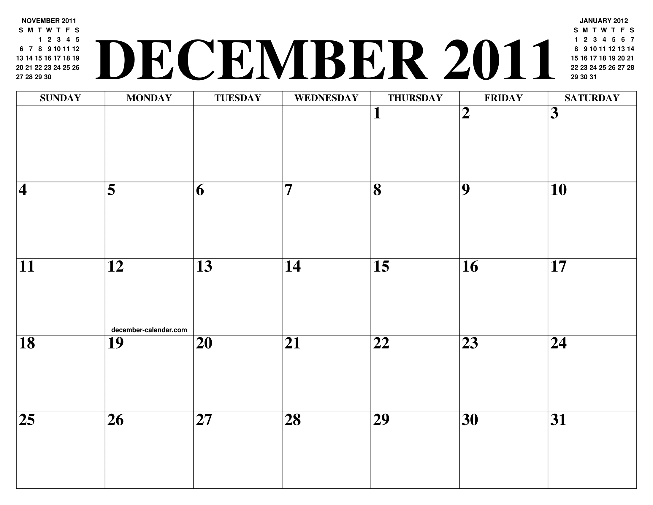 DECEMBER 2011 CALENDAR OF THE MONTH: FREE PRINTABLE DECEMBER CALENDAR OF THE YEAR - AGENDA DECEMBER 2011 CALENDAR OF THE MONTH: FREE PRINTABLE DECEMBER CALENDAR OF THE YEAR - AGENDA